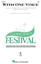Cover icon of With One Voice sheet music for choir (SAB: soprano, alto, bass) by Kirby Shaw and Markita Shaw, intermediate skill level