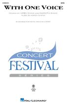 Cover icon of With One Voice sheet music for choir (SATB: soprano, alto, tenor, bass) by Kirby Shaw and Markita Shaw, intermediate skill level