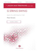 Cover icon of G String Swing sheet music for choir (SATB: soprano, alto, tenor, bass) by Pietro Ferrario, intermediate skill level