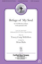 Cover icon of Refuge Of My Soul (arr. Brian Buda) sheet music for choir (SATB: soprano, alto, tenor, bass) by Tracey Craig McKibben, Brian Buda and Anne Steele, intermediate skill level
