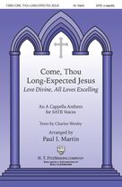 Cover icon of Come, Thou Long-Expected Jesus sheet music for choir (SATB: soprano, alto, tenor, bass) by Paul I. Martin, intermediate skill level