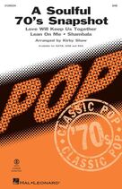 Cover icon of A Soulful 70's Snapshot (Medley) sheet music for choir (SAB: soprano, alto, bass) by Kirby Shaw, intermediate skill level