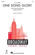 Cover icon of One Song Glory (from Rent) (arr. Mark Brymer) sheet music for choir (SSA: soprano, alto) by Jonathan Larson and Mark Brymer, intermediate skill level