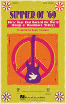 Cover icon of Summer Of '69: Three Days That Rocked The World (complete set of parts) sheet music for orchestra/band by Roger Emerson, intermediate skill level