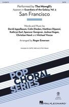Cover icon of San Francisco (arr. Roger Emerson) sheet music for choir (SATB: soprano, alto, tenor, bass) by The Mowgli's, Roger Emerson, Christian James Hand, Colin Dieden, David Naftali Appelbaum, Joshua Hogan, Kathryn Jayne Earl, Matthew David Dipanni, Michael Vincze and Spencer Trent Gongwer, intermediate skill level
