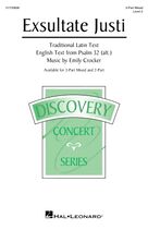 Cover icon of Exsultate Justi sheet music for choir (3-Part Mixed) by Emily Crocker, English Text Psalm 32 (alt.) and Miscellaneous, intermediate skill level