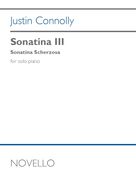 Cover icon of Sonatina III sheet music for piano solo by Justin Connolly, classical score, intermediate skill level