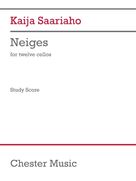 Cover icon of Neiges (Version for twelve cellists) sheet music for string orchestra by Kaija Saariaho, classical score, intermediate skill level