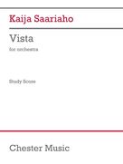 Cover icon of Vista sheet music for orchestra (study score) by Kaija Saariaho, classical score, intermediate skill level