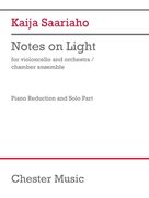 Cover icon of Notes on Light (piano reduction) sheet music for cello and piano by Kaija Saariaho, classical score, intermediate skill level