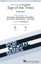Cover icon of Sign Of The Times (arr. Mark Brymer) sheet music for choir (3-Part Mixed) by Harry Styles, Mark Brymer, Alex Salibian, Jeff Bhasker, Mitch Rowland, Ryan Nasci and Tyler Johnson, intermediate skill level