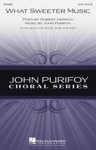 Cover icon of What Sweeter Music sheet music for choir (SAB: soprano, alto, bass) by John Purifoy and Robert Herrick, intermediate skill level