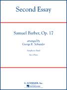 Cover icon of Second Essay (COMPLETE) sheet music for concert band by Samuel Barber and George Schneider, classical score, intermediate skill level