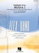 Cover icon of Highlights from Moana 2 (arr. Johnnie Vinson) (COMPLETE) sheet music for concert band by Abigail Barlow, Emily Bear & Opetaia Foa'i, Abigail Barlow, Emily Bear and Johnnie Vinson, intermediate skill level