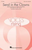 Cover icon of Send In The Clowns (arr. John Leavitt) sheet music for choir (SSA: soprano, alto) by Stephen Sondheim and John Leavitt, intermediate skill level