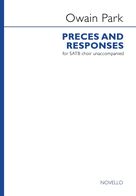 Cover icon of Preces and Responses sheet music for choir (SATB: soprano, alto, tenor, bass) by Owain Park, classical score, intermediate skill level