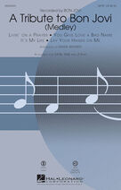 Cover icon of A Tribute To Bon Jovi (Medley) (complete set of parts) sheet music for orchestra/band by Mark Brymer, Bon Jovi, Martin Sandberg and Richie Sambora, intermediate skill level