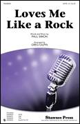 Cover icon of Loves Me Like A Rock (arr. Greg Gilpin) sheet music for choir (SATB: soprano, alto, tenor, bass) by Paul Simon and Greg Gilpin, intermediate skill level