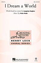 Cover icon of I Dream A World (complete set of parts) sheet music for orchestra/band (Percussion) by Peter Robb and Langston Hughes, intermediate skill level