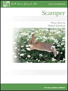 Cover icon of Scamper sheet music for piano solo (elementary) by Robert Donahue, beginner piano (elementary)