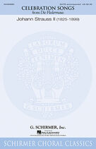 Cover icon of Celebration Songs (from Die Fledermaus) (complete set of parts) sheet music for orchestra/band (Orchestra) by Johann Strauss, classical score, intermediate skill level