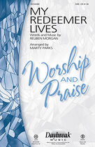 Cover icon of My Redeemer Lives (complete set of parts) sheet music for orchestra/band (Brass/Rhythm) by Reuben Morgan and Marty Parks, intermediate skill level