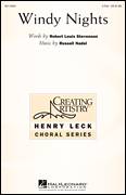 Cover icon of Windy Nights sheet music for choir (2-Part) by Russell Nadel, intermediate duet