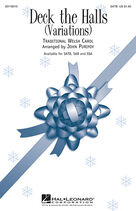 Cover icon of Deck The Hall sheet music for choir (SAB: soprano, alto, bass) by John Purifoy, intermediate skill level