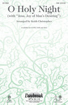 Cover icon of O Holy Night (with Jesu, Joy of Man's Desiring) (COMPLETE) sheet music for orchestra/band by Keith Christopher, classical wedding score, intermediate skill level
