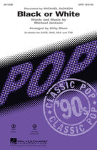 Cover icon of Black or White (complete set of parts) sheet music for orchestra/band by Kirby Shaw and Michael Jackson, intermediate skill level