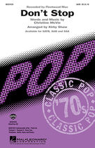 Cover icon of Don't Stop (complete set of parts) sheet music for orchestra/band by Christine McVie, Fleetwood Mac and Kirby Shaw, intermediate skill level