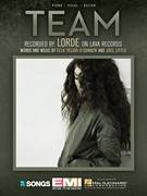 Cover icon of Team sheet music for voice, piano or guitar by Lorde, intermediate skill level