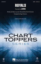 Cover icon of Royals (complete set of parts) sheet music for orchestra/band by Roger Emerson, Joel Little and Lorde, intermediate skill level