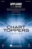 Cover icon of Applause (complete set of parts) sheet music for orchestra/band by Mac Huff, Dino Zisis, Julien Arias, Lady Gaga, Martin Bresso, Nicholas Mercier, Nicholas Monson, Paul Blair and William Grigahcine, intermediate skill level