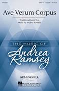 Cover icon of Ave Verum Corpus sheet music for choir (SATB: soprano, alto, tenor, bass) by Andrea Ramsey, intermediate skill level