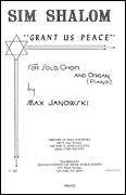 Cover icon of Sim Shalom sheet music for choir (SSAATTBB) by Max Janowski and Jonathan Miller, intermediate skill level