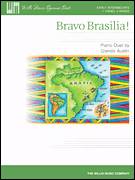 Cover icon of Bravo Brasilia! sheet music for piano four hands by Glenda Austin, intermediate skill level
