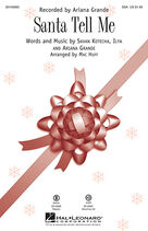 Cover icon of Santa Tell Me (Arr. Mac Huff) (complete set of parts) sheet music for orchestra/band by Mac Huff, Ariana Grande, Ilya and Savan Kotecha, intermediate skill level