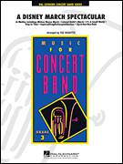 Cover icon of A Disney March Spectacular (COMPLETE) sheet music for concert band by Ted Ricketts, intermediate skill level