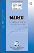 Cover icon of March sheet music for choir (SAB: soprano, alto, bass) by Ken Berg, intermediate skill level