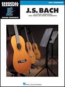 Cover icon of Gavotte sheet music for guitar ensemble by Johann Sebastian Bach, classical score, intermediate skill level