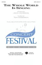 Cover icon of The Whole World Is Singing (complete set of parts) sheet music for orchestra/band by John Jacobson and Tom Anderson, intermediate skill level