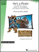 Cover icon of He's A Pirate (from Pirates Of The Caribbean: The Curse Of The Black Pearl) sheet music for piano solo (chords, lyrics, melody) by Klaus Badelt, intermediate piano (chords, lyrics, melody)