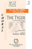 Cover icon of The Tyger sheet music for choir (SSAATTBB) by Andrew Miller and William Blake, intermediate skill level