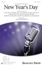 Cover icon of New Year's Day (complete set of parts) sheet music for orchestra/band by Pentatonix, Avriel Kaplan, Ben Bram, Jacob Narverud, Kevin Olusola, Kirstin Maldonado, Martin Johnson, Mitchell Grassi, Sam Hollander and Scott Hoying, intermediate skill level