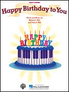 Cover icon of Happy Birthday To You sheet music for piano solo by Mildred J. Hill and Patty Smith Hill, beginner skill level
