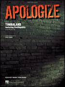 Cover icon of Apologize sheet music for voice, piano or guitar by Timbaland featuring OneRepublic, OneRepublic, Timbaland and Ryan Tedder, intermediate skill level