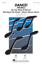 Cover icon of DANCE! (Medley) (complete set of parts) sheet music for orchestra/band by Kirby Shaw, Brian Wilson, Carl Wilson, Mike Love and The Beach Boys, intermediate skill level