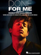 Cover icon of Done For Me (featuring Kehlani) sheet music for voice, piano or guitar by Charlie Puth, Kehlani, Jacob Hindlin, John Ryan and Kehlani Parrish, intermediate skill level