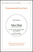 Cover icon of Adon Olam (Lord Of The World) 2 Voices, Optional Flute, Keyboard sheet music for choir (2-Part) by Ben Steinberg, intermediate duet